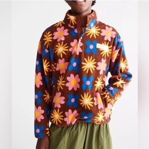 Sold! Parks Project UO Exclusive Wildflower Fleece Printed Sweatshirt, Brown, S